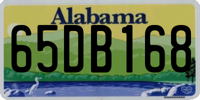 AL license plate 65DB168