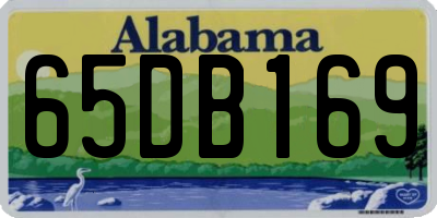 AL license plate 65DB169