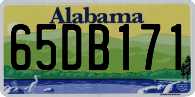 AL license plate 65DB171