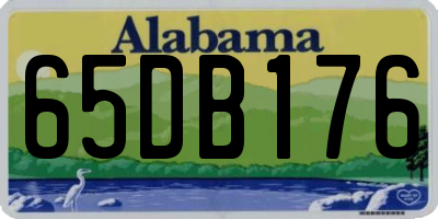 AL license plate 65DB176