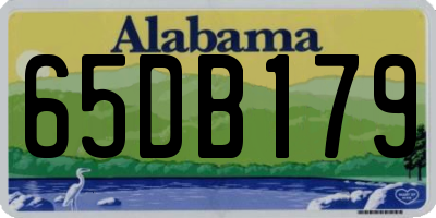 AL license plate 65DB179