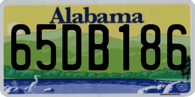 AL license plate 65DB186