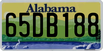 AL license plate 65DB188