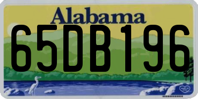 AL license plate 65DB196