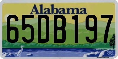 AL license plate 65DB197