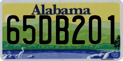 AL license plate 65DB201