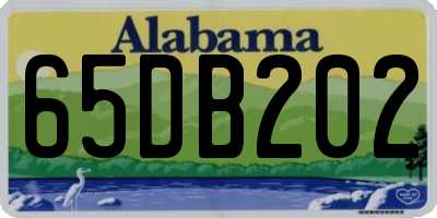 AL license plate 65DB202