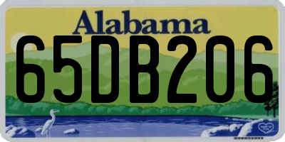AL license plate 65DB206