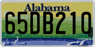 AL license plate 65DB210