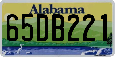 AL license plate 65DB221