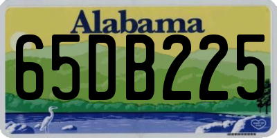 AL license plate 65DB225
