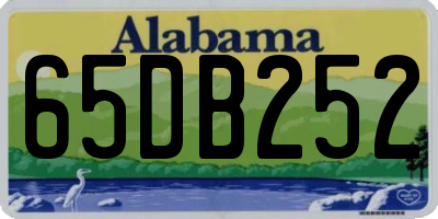 AL license plate 65DB252