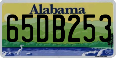 AL license plate 65DB253
