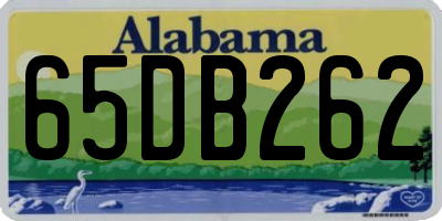AL license plate 65DB262