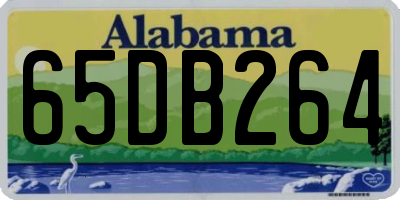 AL license plate 65DB264