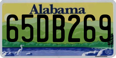 AL license plate 65DB269