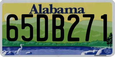 AL license plate 65DB271