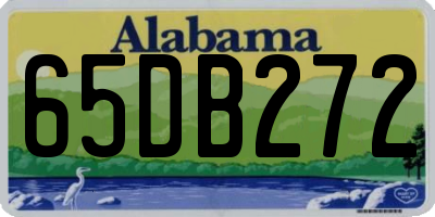 AL license plate 65DB272