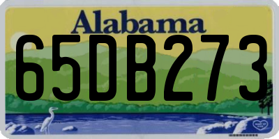 AL license plate 65DB273