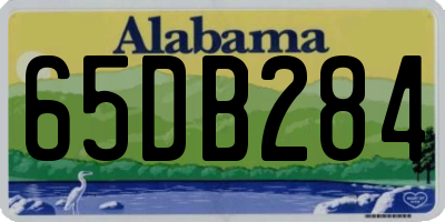AL license plate 65DB284