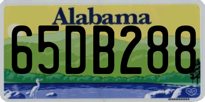 AL license plate 65DB288