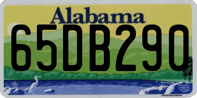 AL license plate 65DB290