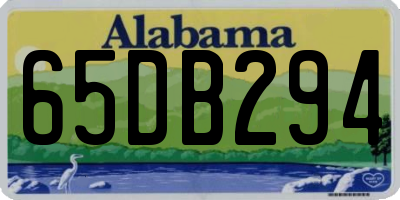 AL license plate 65DB294