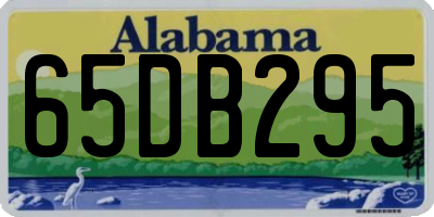AL license plate 65DB295