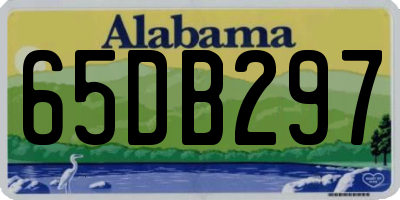 AL license plate 65DB297