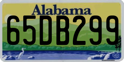AL license plate 65DB299