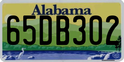 AL license plate 65DB302
