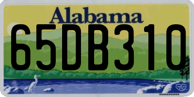 AL license plate 65DB310