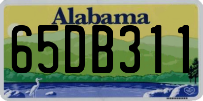 AL license plate 65DB311