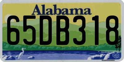 AL license plate 65DB318
