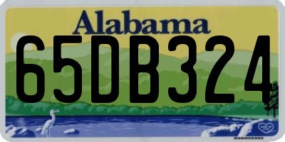 AL license plate 65DB324