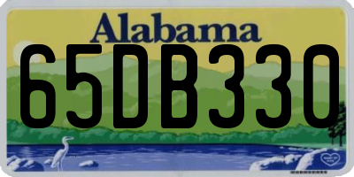 AL license plate 65DB330