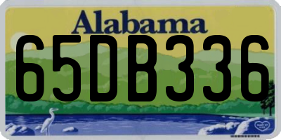 AL license plate 65DB336