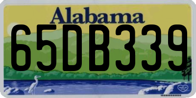 AL license plate 65DB339