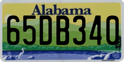 AL license plate 65DB340