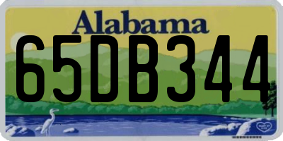 AL license plate 65DB344