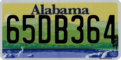 AL license plate 65DB364