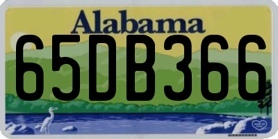 AL license plate 65DB366