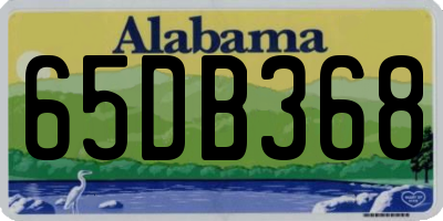 AL license plate 65DB368