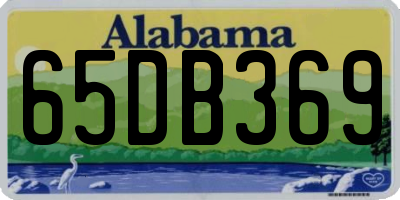 AL license plate 65DB369