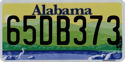 AL license plate 65DB373