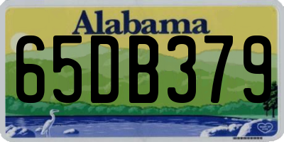 AL license plate 65DB379
