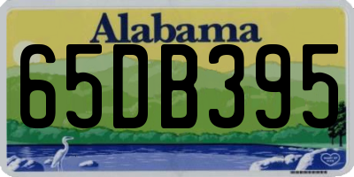 AL license plate 65DB395
