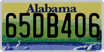 AL license plate 65DB406
