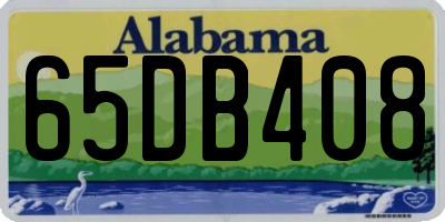 AL license plate 65DB408