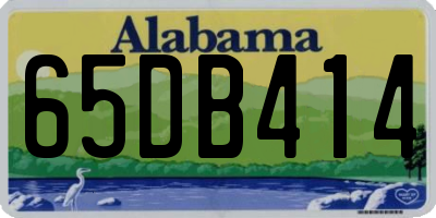 AL license plate 65DB414